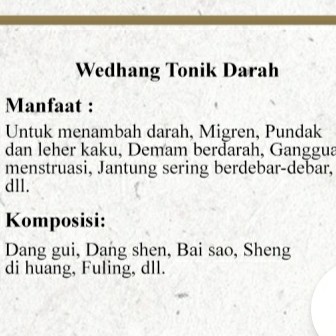 Wedhang Tonik Darah 2