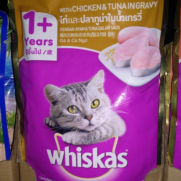 Whiskas Pouch Adult Chicken And Tuna Ingravy