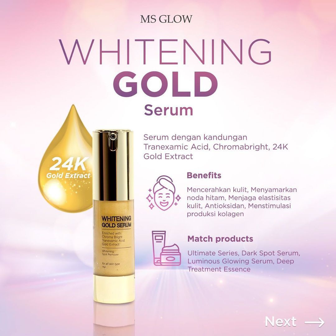 Whitening Gold Serum Ms Glow