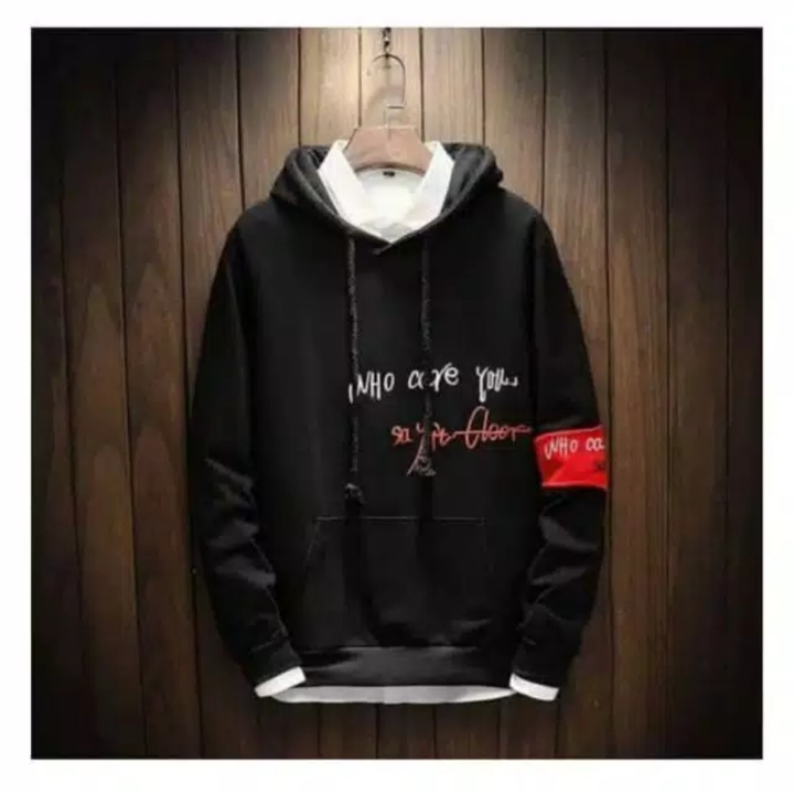 Who care you hoodie sweater pria kekinian