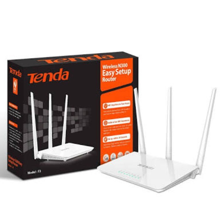 Wireless Router Tenda F3 300Mbps Garansi Resmi 2