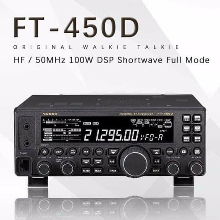 Yaesu FT-450D Compact Radio SSB HF 100W ORI Baru FT450D Original