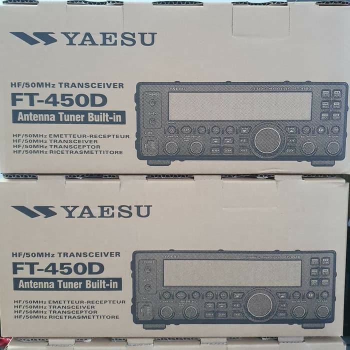 Yaesu FT-450D Compact Radio SSB HF 100W ORI Baru FT450D Original 2