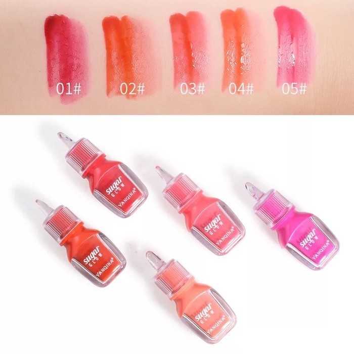 Yangina lipstik pilihan 5 warna lipgloss 2