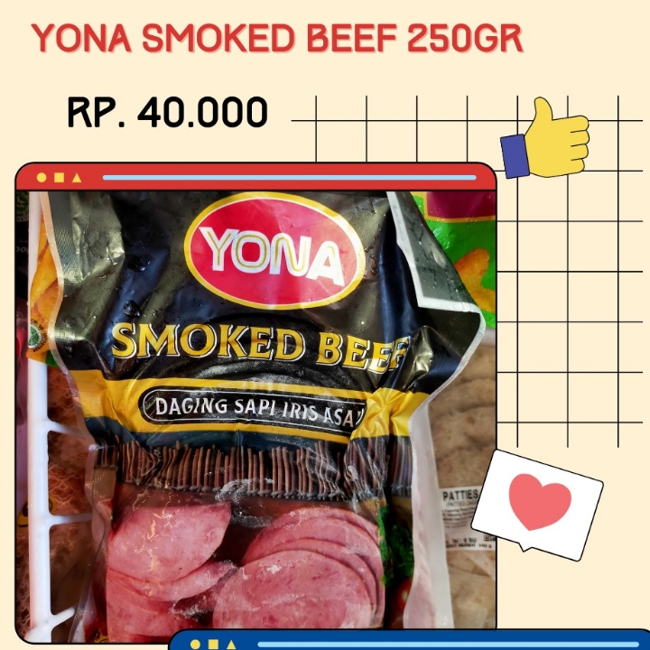 Yona Smoked Beef 250gr