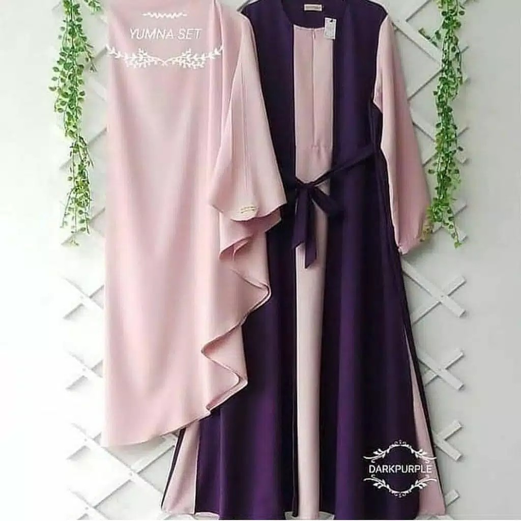 Yumna Set  Baju Gamis Syari Best Seller