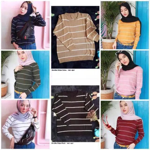 Zia Blaster  Berka Stripe  Adeline Stripe Rajut 2