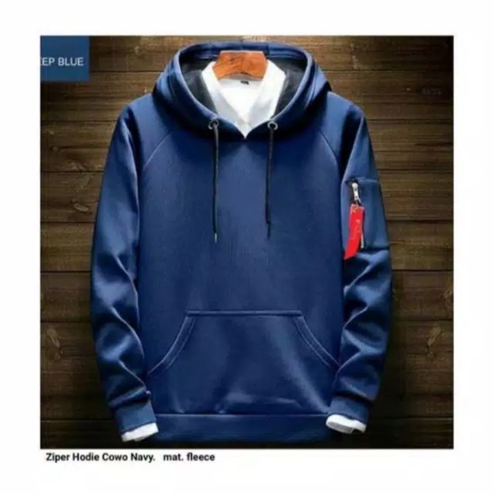 Ziper hoodie cowok