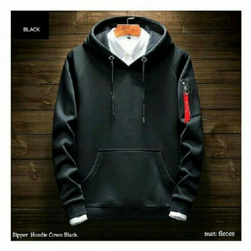 Zipper Hodie Cowo Black