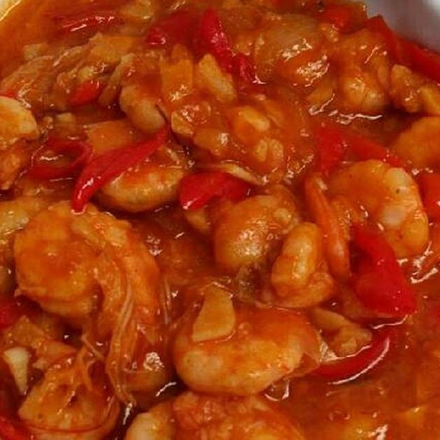 asam manis udang kupas