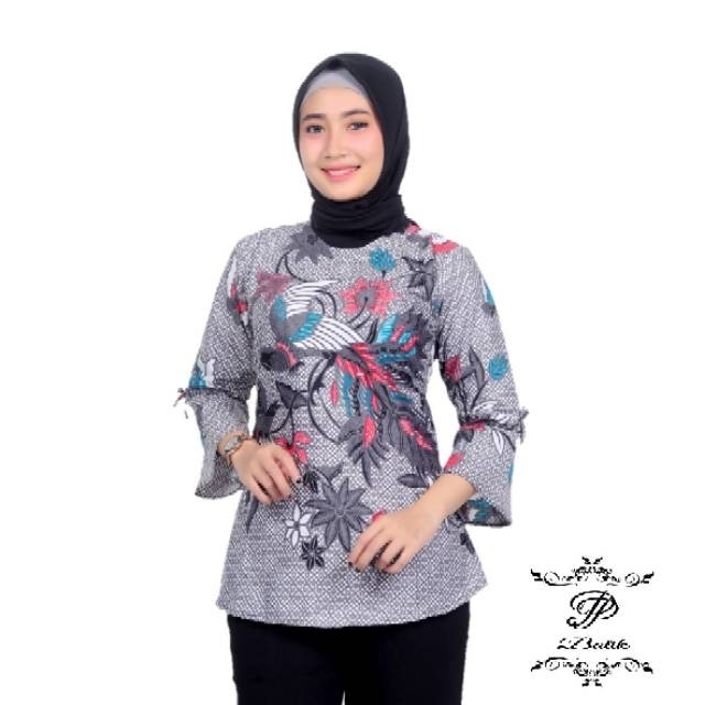 atasan Batik blouse lonceng 