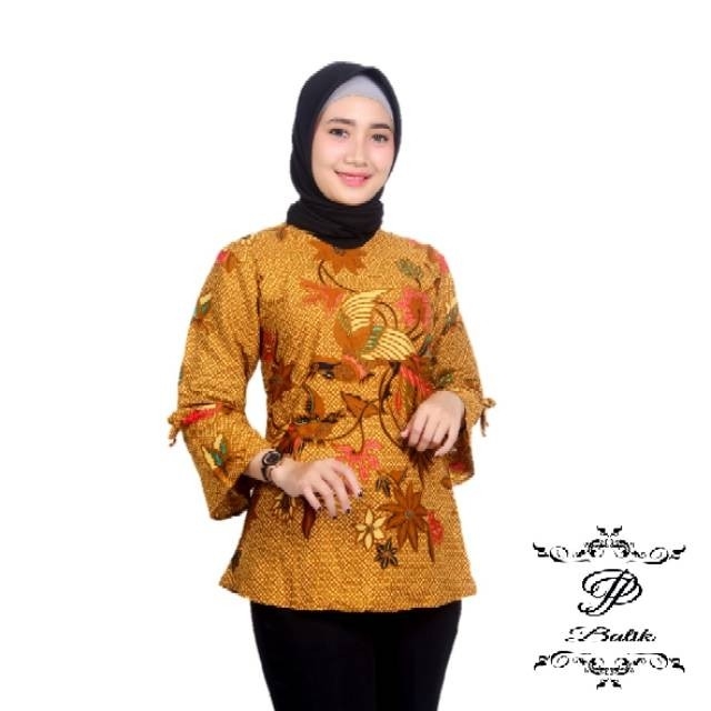 atasan Batik blouse lonceng  2