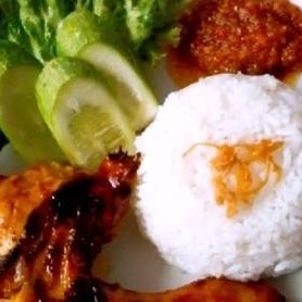 ayam bakar dan nasi