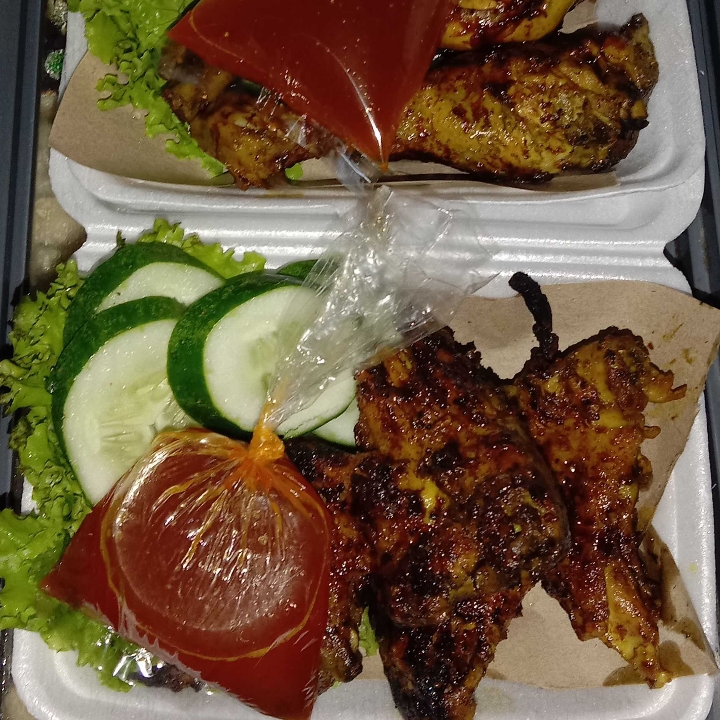 ayam bakar komplit tahu tempe