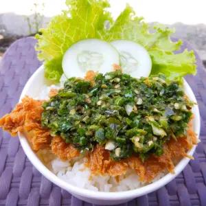 ayam geprek sambel ijo