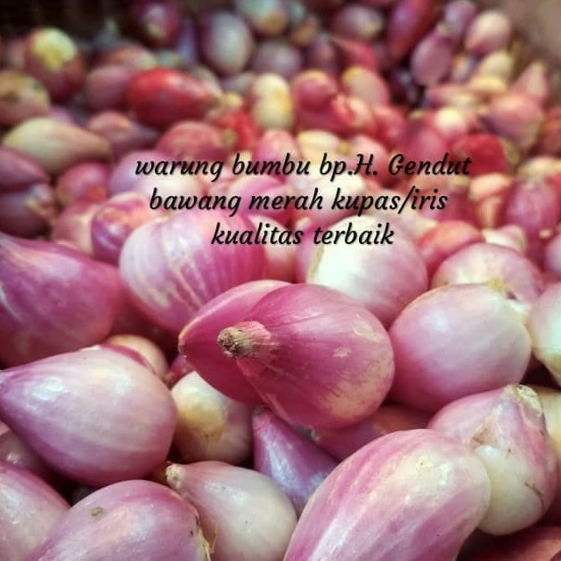 bawang merah 1kg kupas atau iris 