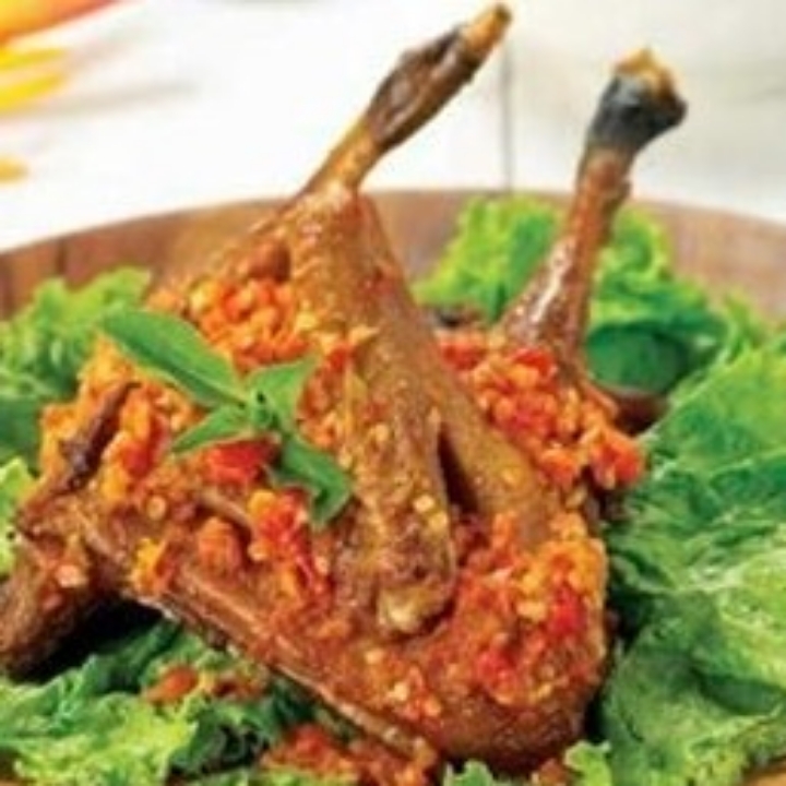 bebek Penyet Nasi