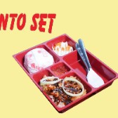 bento set BBQ es teh