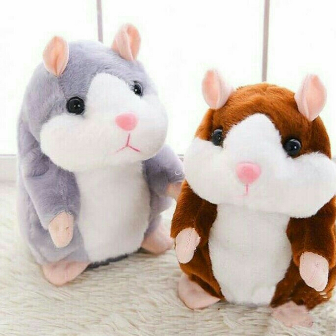 boneka  hamster bisa meniru suara