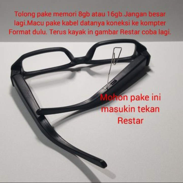 camera Spy Glasses 720P HD Kamera Pengintai Model Kacamata 4