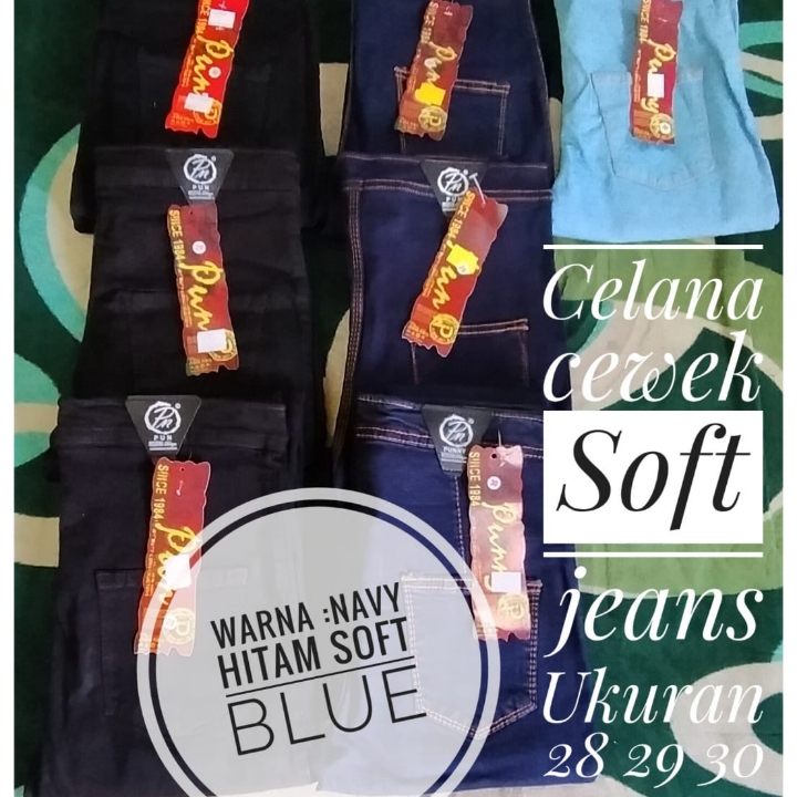 celana cewek soft jeans