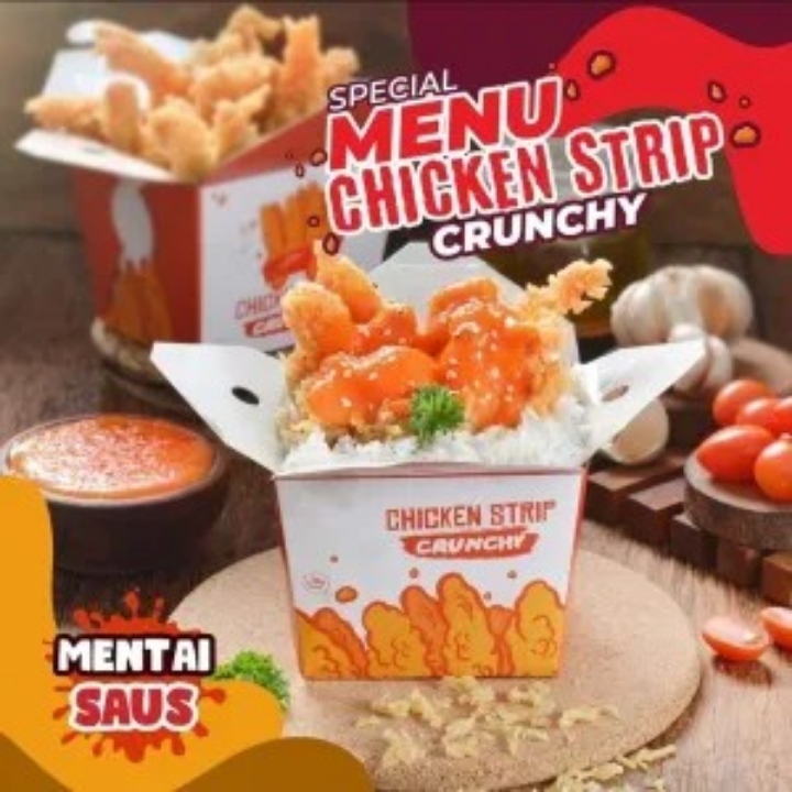 chicken strip crunchy saus mentai