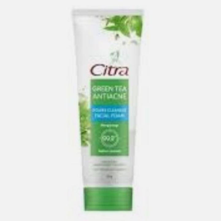 citra green tea anti acne facial foam 100g