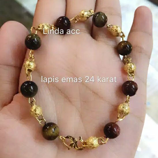 gelang giok lapis emas 24 karat 4 warna 03 3