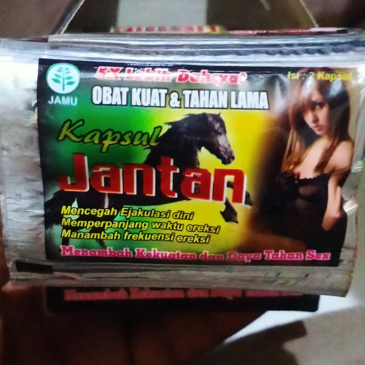 kapsul jantan hijau saset