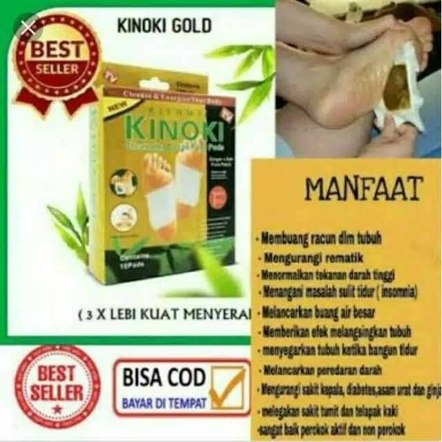 kinoki gold detox racun ditubuh secara instan 2