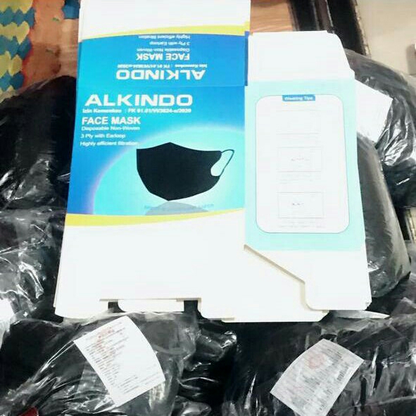 masker murah Duckbill alkindo hitam