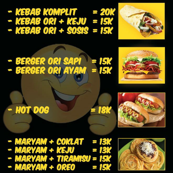 menu makanan