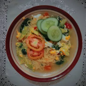 mie rebus telur