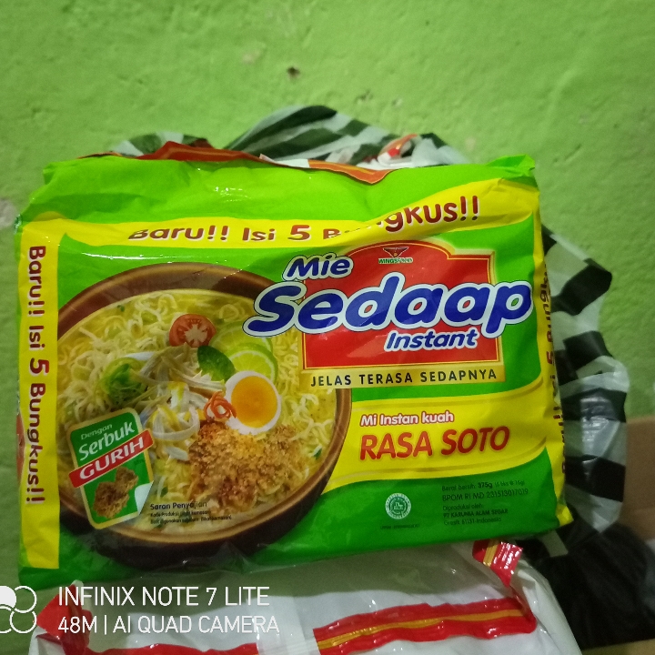 mie sedap soto kemasan isi 5