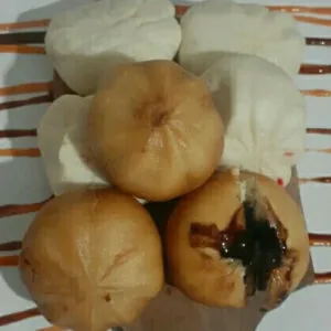 mini pau goreng coklat