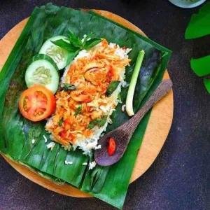 nasi bakar ayam pedas