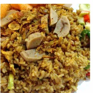 nasi goreng bakso ala warmindo 