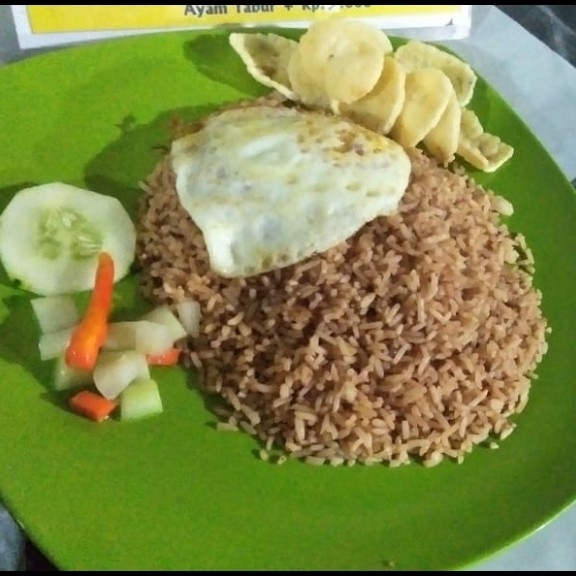 nasi goreng ikan asin telur