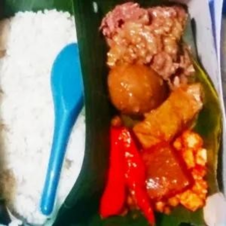 nasi gudeg komplit paket 1