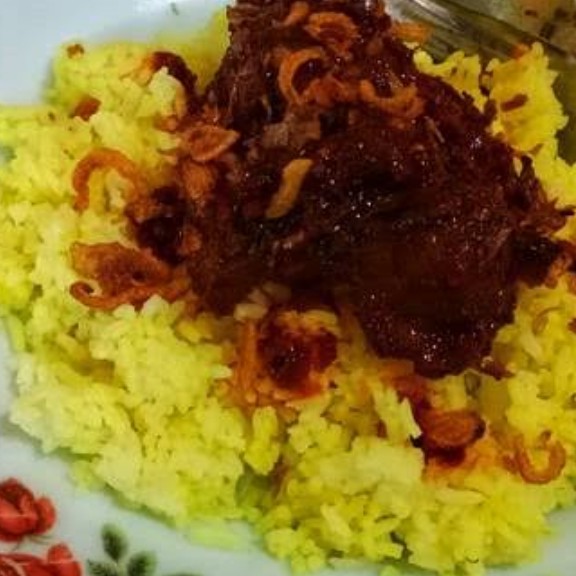 nasi kuning iwak haruan