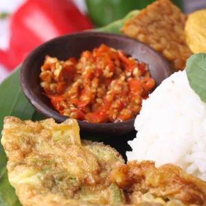 nasi ndok tempe sambel