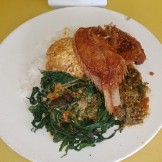 nasi mujair goreng sayur