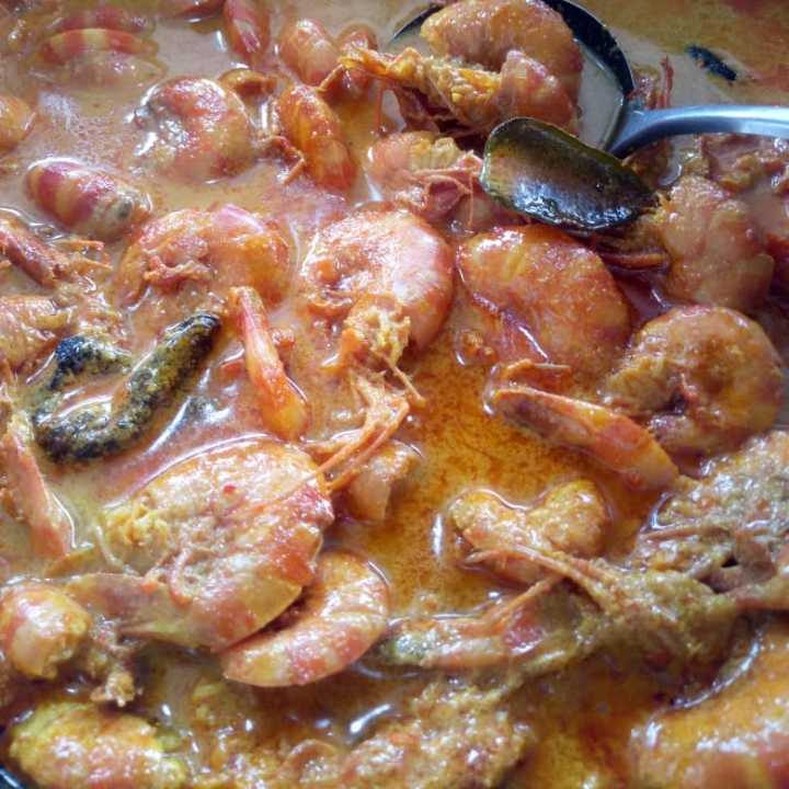 nasirames udang gulai