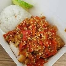 paket komplit geprek nasi