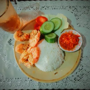 paket udang kriting geprek