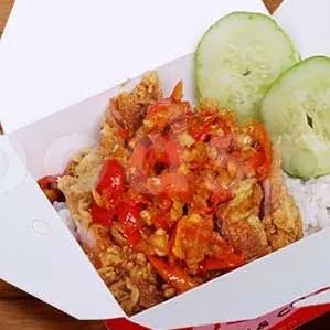 ricebox ayam geprek sambal setan 