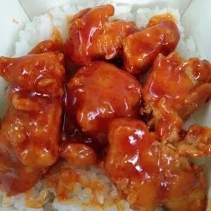 ricebox ayam geprek saus hots spicy