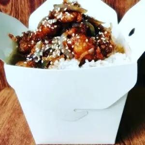 ricebox ayam lada hitam