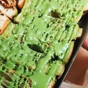 roti bakar greentea grentea susu creemer 