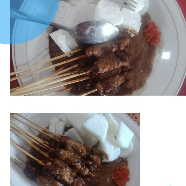 sate ayam dan lontong 2